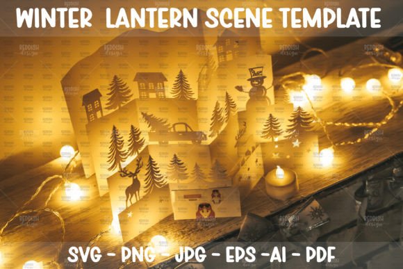 3D Christmas Scene Paper Cut SVG Review