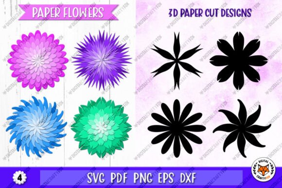 3D Paper Flowers SVG: Silhouette Cut Files Review