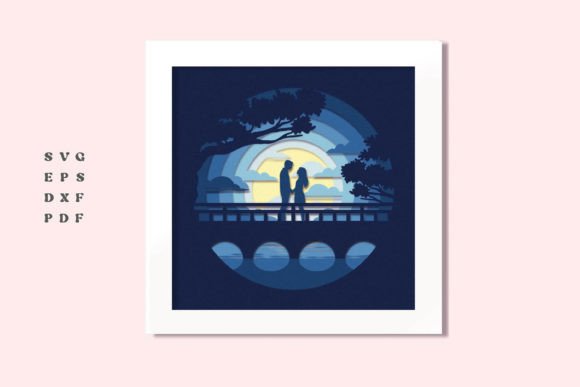 3D Romantic Couple Shadowbox SVG Review