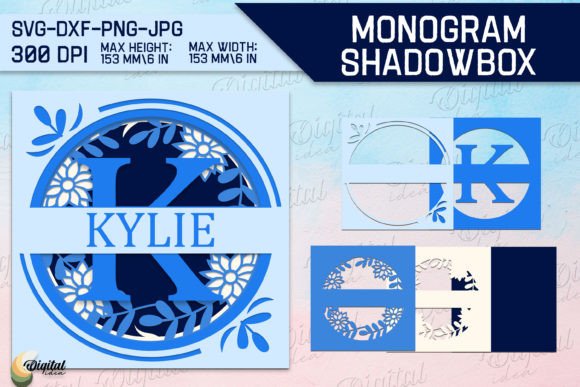 3D SVG Letter K: Shadow Boxes for Crafters