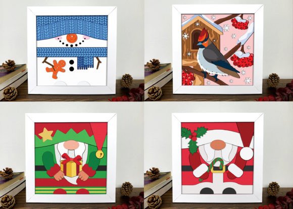 Bundle 3D Merry Christmas Shadow Box SVG Review