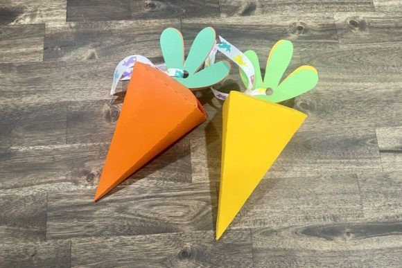 Cardstock Carrot Box: 3D SVG for Easter Branding