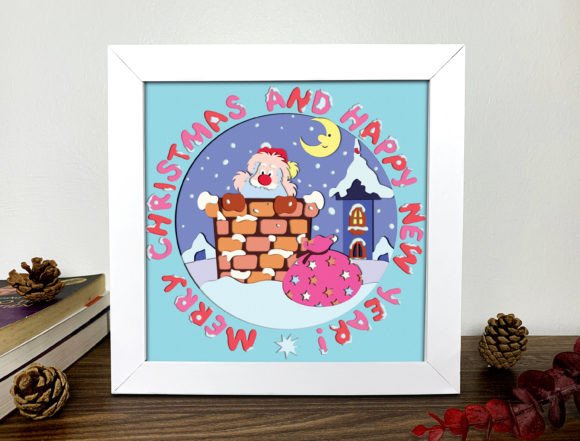 Christmas 3D SVG Box for Editorial Design