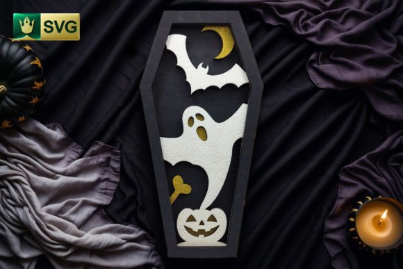 Halloween Coffin V2 Ghost 3D SVG Shapes Review