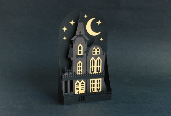 Halloween Haunted House Box Card Review