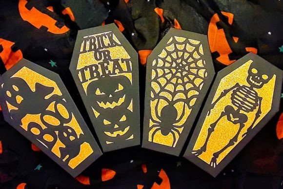 Halloween Scary Coffin Treat Boxes 3D SVG Review