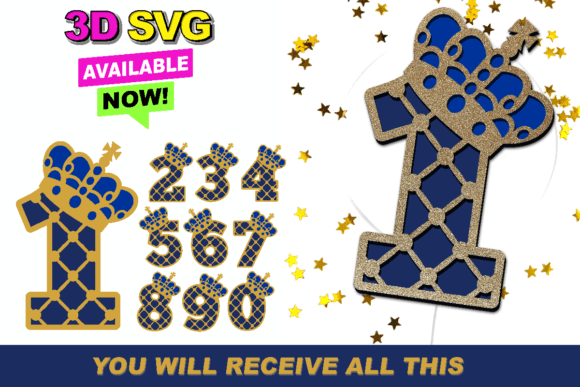 Little Prince Royal Blue 3D SVG Shapes Review