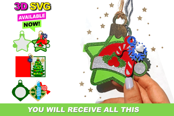 Ornament Christmas Card 3D SVG: A Designer’s Review