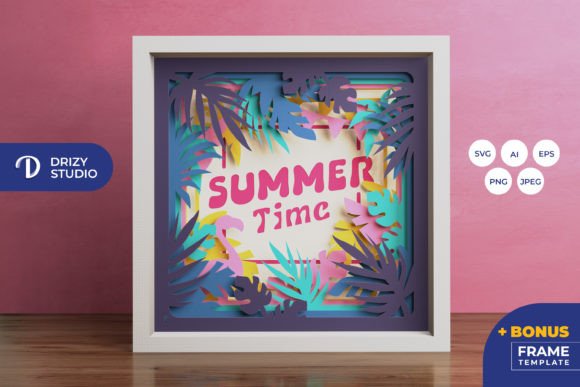 Summer Time 3D Shadow Box: A 3D SVG Review