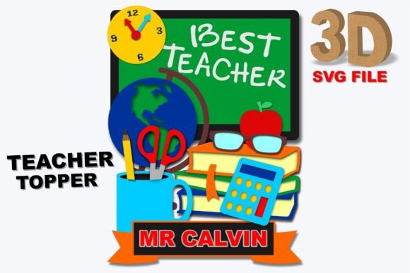 Teacher Topper 3D SVG: An Embroidery Designer's Review