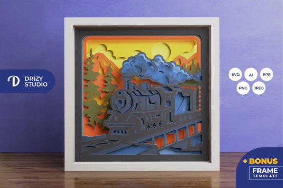 The Train 3D Shadow Box: A 3D SVG Review