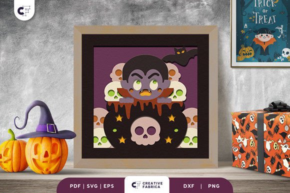 Zombie Out of Cauldron Shadow Box SVG Review